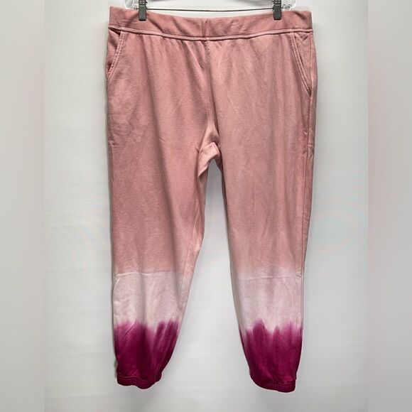WILDFOX Womens Tie Dye Olivia Relaxed Fit Pink Joggers XXL - Picture 1 of 7